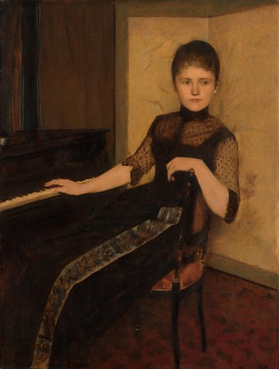 Portret van jonkvrouwe Maria Francisca Louisa Dommer van Poldersveldt (Ubbergen 1848 - 1925 ’s-Hertogenbosch) door Fernand Khnopff