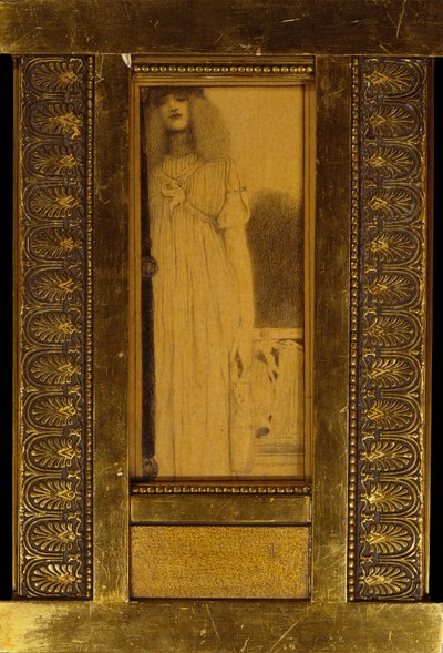 Studie van een vrouw door Fernand Khnopff