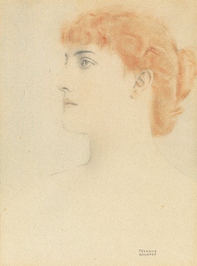 Een Parijse, 1916 door Fernand Khnopff