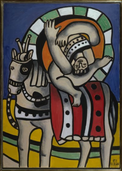 Acrobaat op paard door Fernand Leger