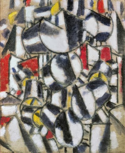 "Contrast van vormen" (Formenkontrast) door Fernand Leger