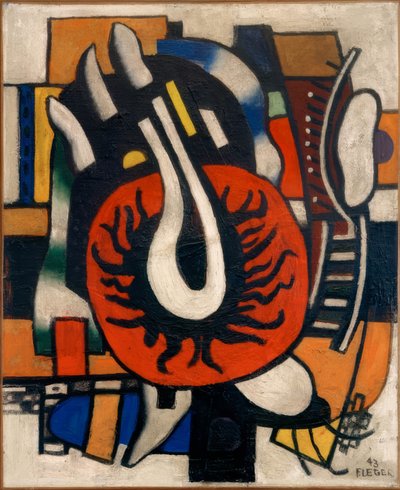 De rode schijf door Fernand Leger