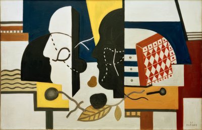 De twee profielen door Fernand Leger