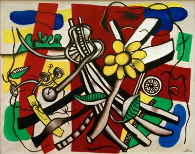 Gele bloem door Fernand Leger