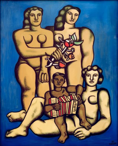 Compositie met drie zussen door Fernand Leger