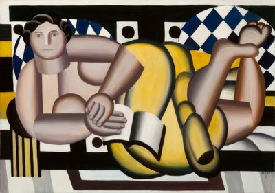 Liggende vrouw door Fernand Leger