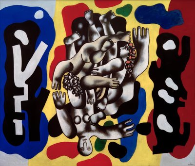 Duiker op gele achtergrond door Fernand Leger