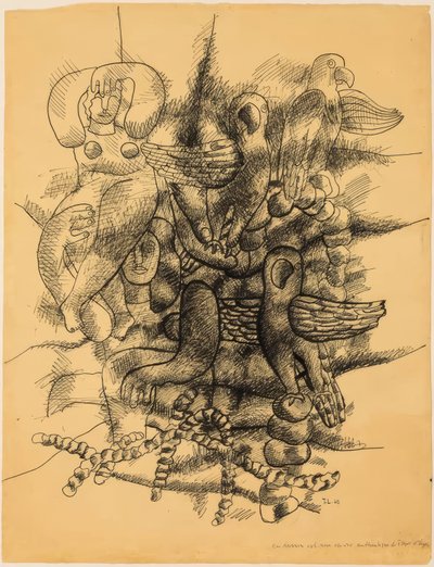 Vrouwen en vogels door Fernand Leger