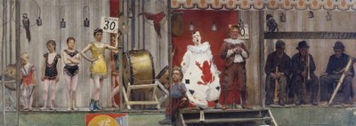 Grimaces et misère - Les Saltimbanques door Fernand Pelez