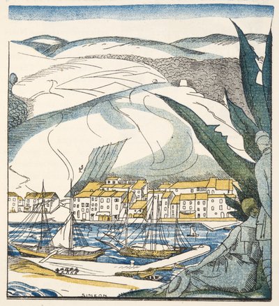 Antibes, uit Gazette de Bon Ton, uitgegeven 1920 door Fernand Siméon