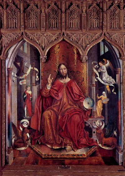 Christus op de bank door Fernando Gallego