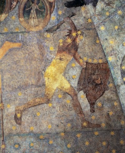 Koepel van de Dierenriem, Detail van Hercules, 1485 door Fernando Gallego