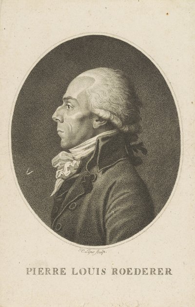 Portret van Pierre-Louis Roederer 1754-1835 door Fiessinger