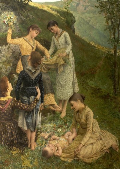 De bloemen van Capri, ca. 1887 door Filadelfo Simi