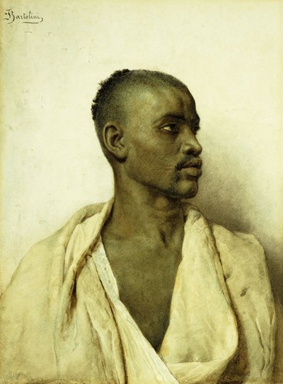 Portret van een Arabische man door Filipo or Frederico Bartolini