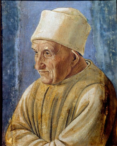 Portret van een oude man door Filippino Lippi