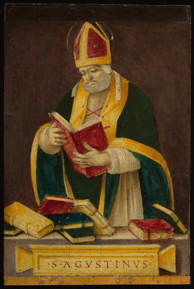St. Augustinus, ca. 1490 door Filippino Lippi