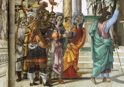 Sint Filippus de Apostel voor de Tempel van Mars in Hierapolis door Filippino Lippi