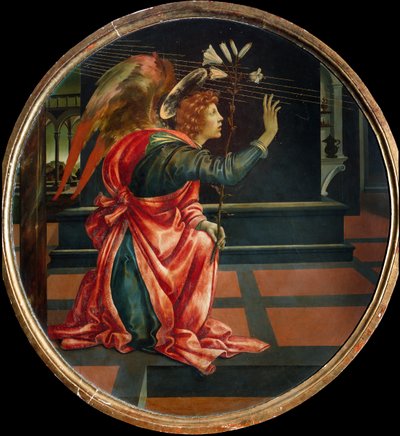 De Annunciatie, 1483 door Filippino Lippi