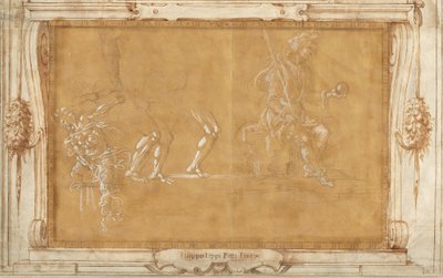 Verschillende Figurenstudies door Filippino Lippi
