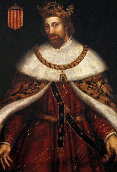 Portret van Jacobus I de Veroveraar, koning van Spanje door Filippo Ariosto