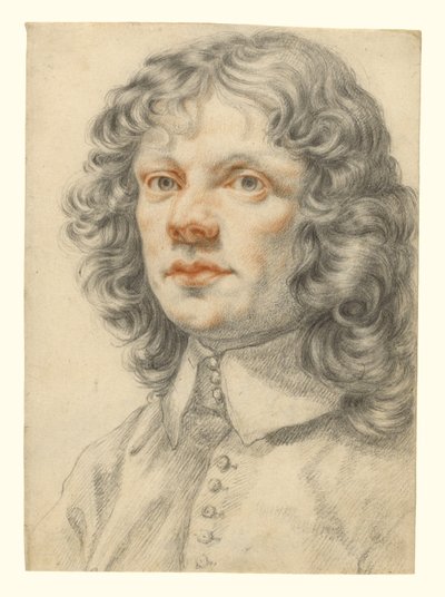 Portret van een man (recto); Portret van een man (onbedoeld verschoven) (verso) door Filippo Baldinucci