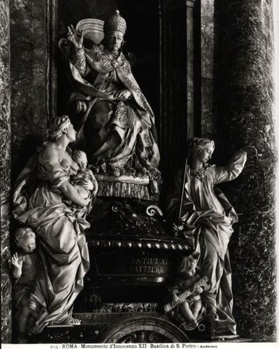 Monument voor paus Innocentius XII (1615-1700) door Filippo Della Valle