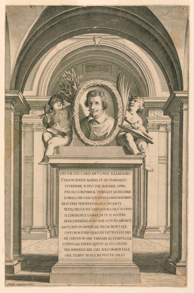 Portret van Kardinaal Antonio Barberino door Filippo Gagliardi