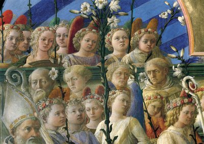 Kroning van de Maagd (detail) door Filippo Lippi