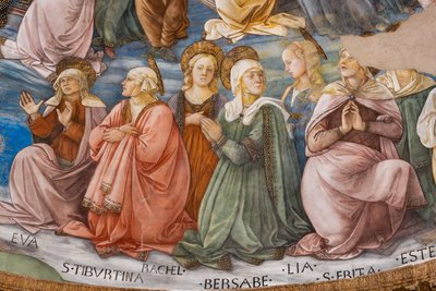 Heiligen (detail van Kroning van Maria) door Filippo Lippi