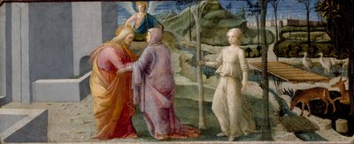 De Ontmoeting bij de Gouden Poort door Filippo Lippi