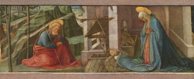 De Geboorte, waarschijnlijk ca. 1445 door Filippo Lippi