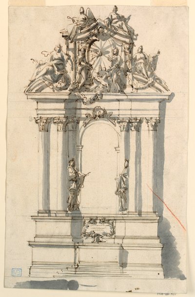 Ontwerp voor een Altaar door Filippo Marchionni
