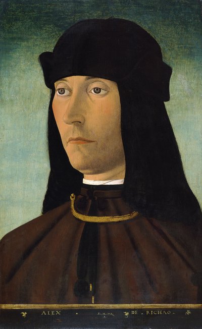 Portret van Alessandro de Richao, na 1491 door Filippo Mazzola