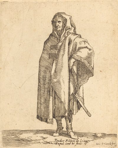 Staande Soldaat in een Lange Mantel door Filippo Napoletano