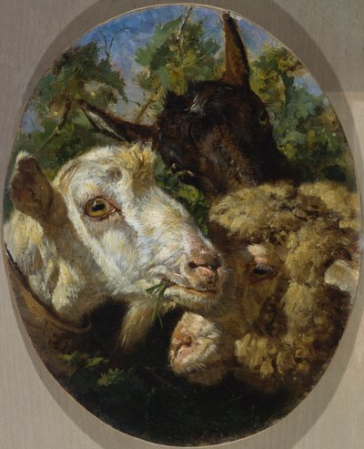 Dierenkoppen door Filippo Palizzi