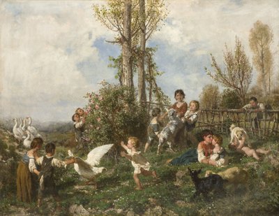 Lente, 1868 door Filippo Palizzi