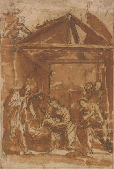 Aanbidding van de herders door Filippo Tarchiani