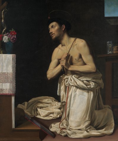 Sint Dominicus in boetedoening door Filippo Tarchiani
