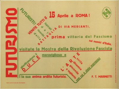Futurisme, 1932 door Filippo Tommaso Emilio Marinetti