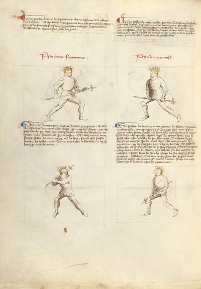 Gevecht met Pollaxe door Fiore Furlan dei Liberi da Premariacco