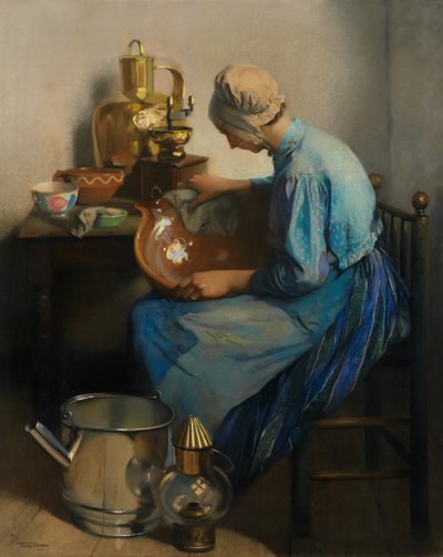 De Schoonmaakster door Firmin Baes