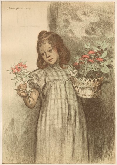 Bouquetiere, gepubliceerd 1899 door Firmin Bouisset