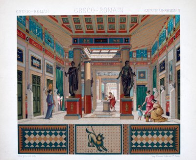 Grieks, Romeinse tempel, ca. 1800-1835 door Firmin Didot