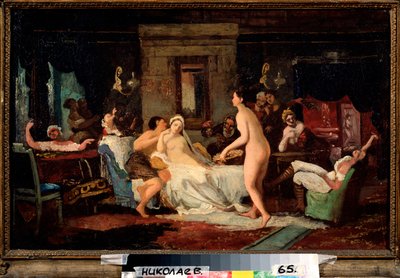 De avond voor het huwelijk in het bad door Firs Sergeevich Zhuravlev