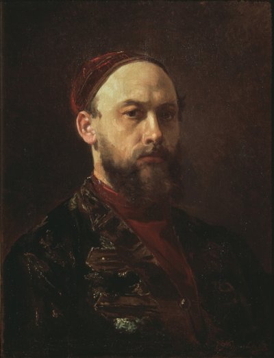 Zelfportret door Firs Sergeevich Zhuravlev