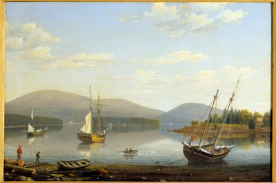 Uitzicht op de haven van Somes in Maine in de Verenigde Staten door Fitz Henry Lane