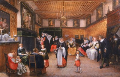 Een doopfeest, 1629 door Flemish School