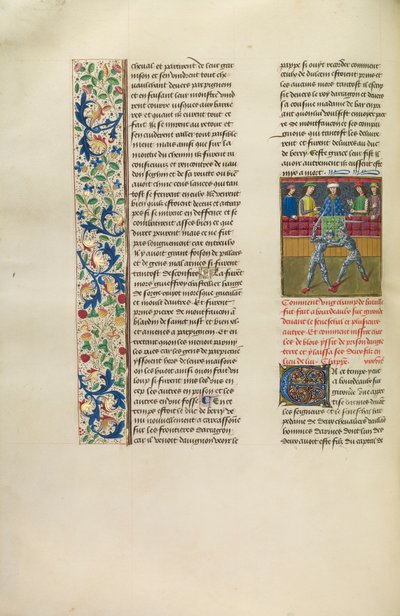 Een toernooi in Bordeaux, ca. 1480-83 door Flemish School
