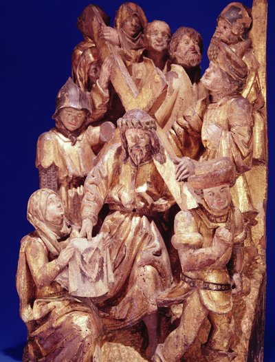 Christus draagt het Kruis met St. Veronica door Flemish School